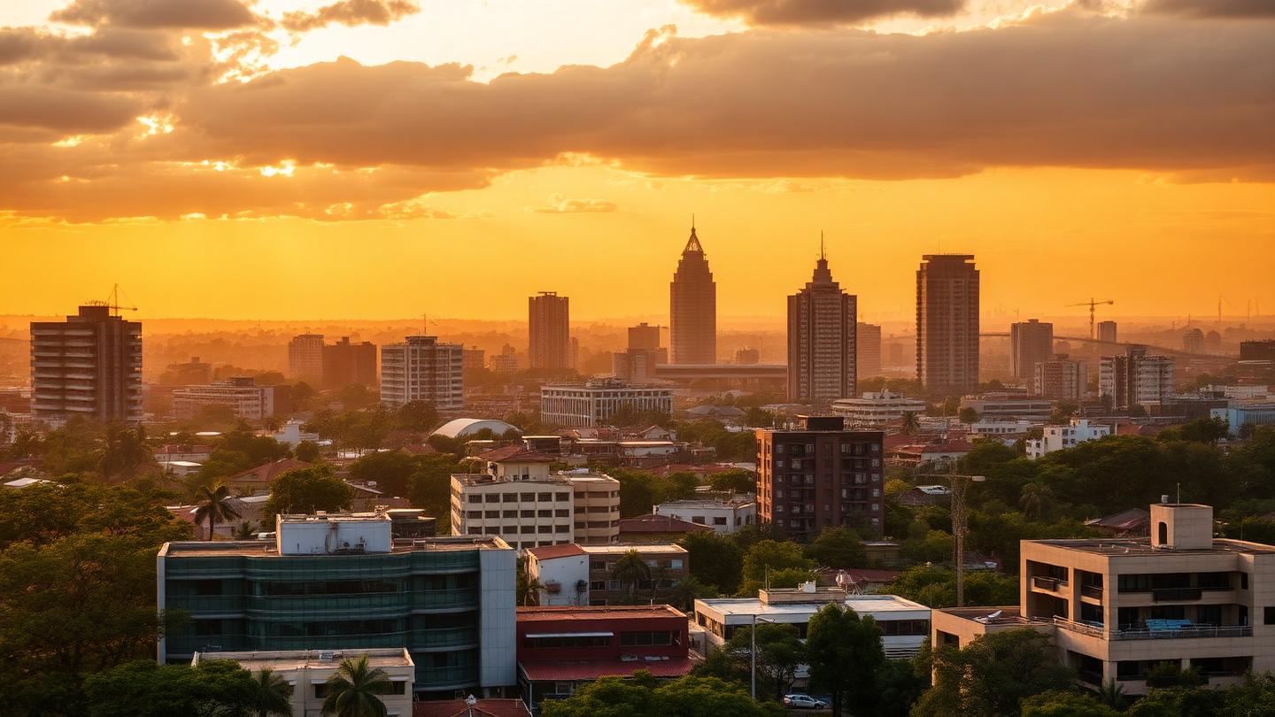 Photo of the Nairobi business district where many Colwan SME clients operate